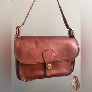 Vintage Coach Rambler Bag with Original Hang Tag, British Tan Color